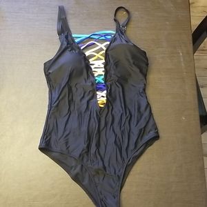 Womens strappy onepiece swimsuit